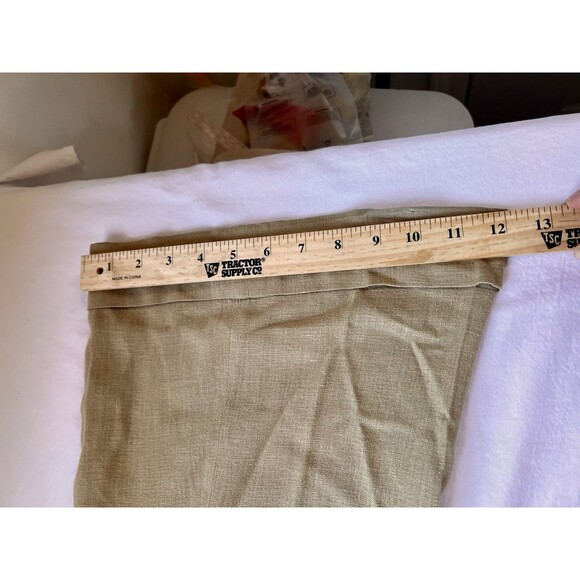 Akris Linen Pants Tan Switzerland Size 10 Wide Leg - Picture 12 of 15